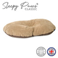 Sleepy Paws Classic Faux Suede & Cord Oval Cushion